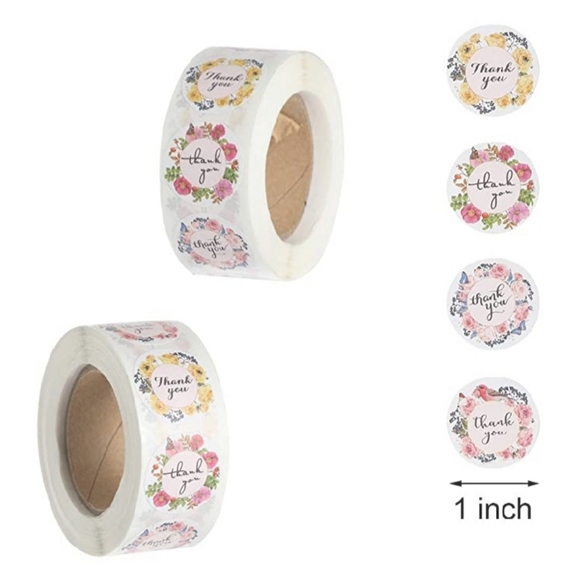 Garland Thank You Stickers(500 ct) - Picture 6 of 7